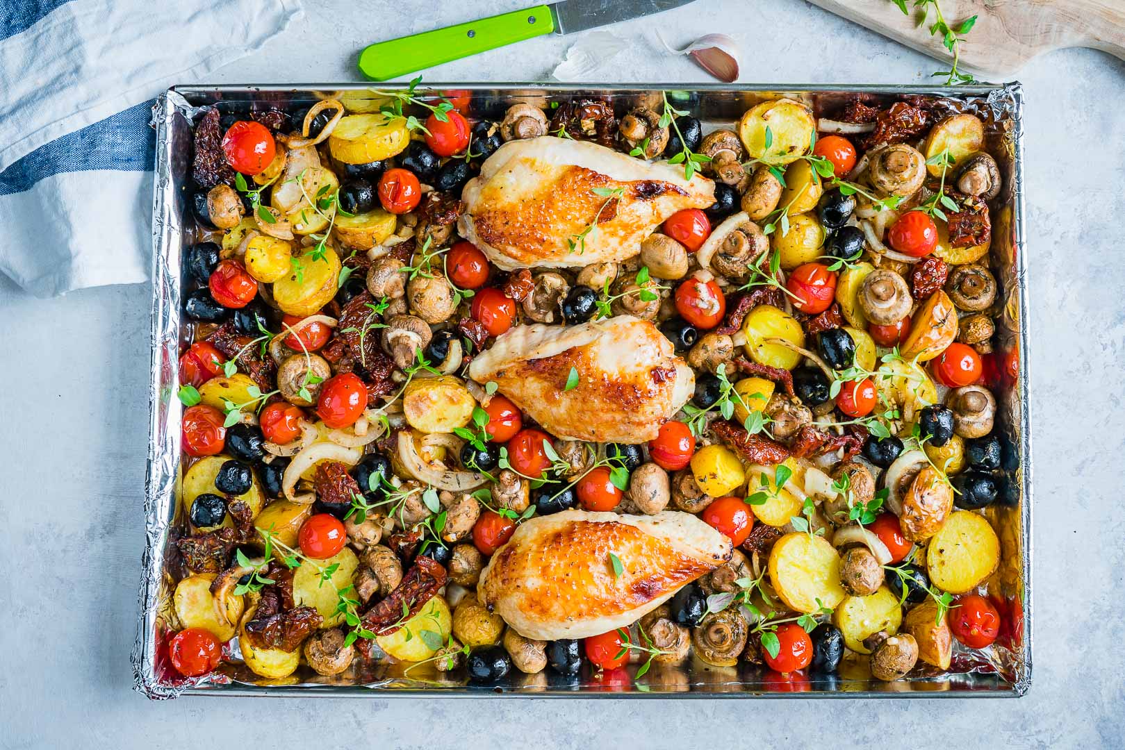 One-Sheet-Pan-Tuscan-Chicken-Recipe