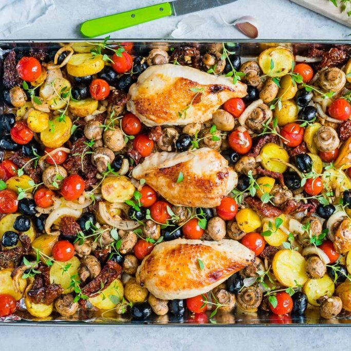 One-Sheet-Pan-Tuscan-Chicken-Recipe